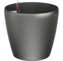 Sivý kvetináč s ukazovateľom hladiny vody