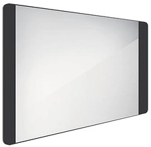 LED zrkadlo do kúpeľne Nimco čierne 100x60 cm ZPC 42004-90
