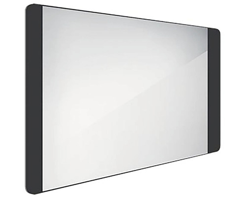 LED zrkadlo do kúpeľne Nimco čierne 100x60 cm ZPC 42004-90