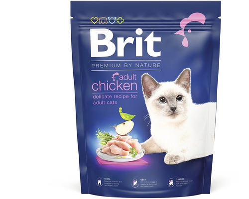 Granule pre mačky Brit Premium by Nature Cat Adult Chicken 300 g