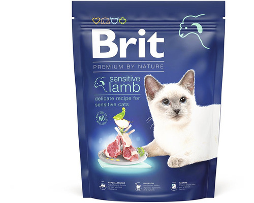 Granule pre mačky Brit Premium by Nature Cat Sensitive Lamb 300 g