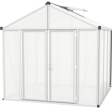 Skleník Vitavia Zeus Comfort 6200 polykarbonát 10 mm 258x242 cm hliník vr. podlahového rámu