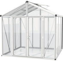 Skleník Vitavia Zeus Comfort 6200 kombinácia skla a polykarbonátu 258x242 cm hliník vr. podlahového rámu