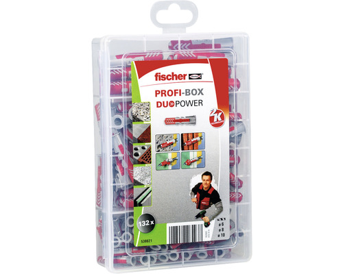 Fischer hmoždinky Profi-Box DuoPower so 132 kusmi