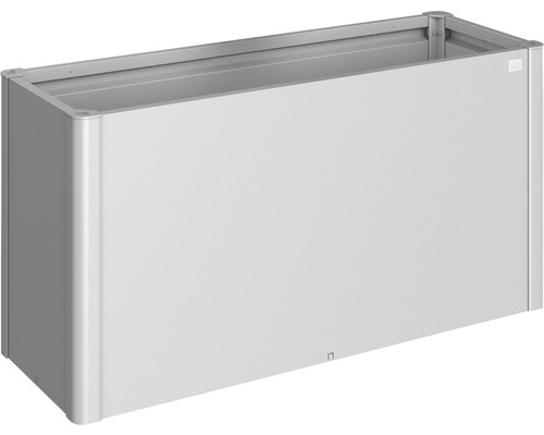 Vyvýšený záhon Biohort 1,5x0,5 plechový 152 x 53 x 77 cm strieborný metalický Obdĺžnikový kvetináč na vonkajšie použitie