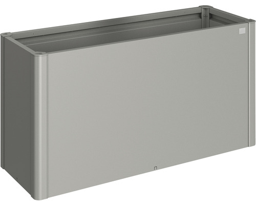 Vyvýšený záhon Biohort 1,5x0,5 plechový 152 x 53 x 77 cm sivý kremeň metalický Obdĺžnikový kvetináč z kovu