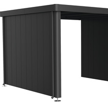 Zastrešený pavilón s hliníkovými bočnými stenami