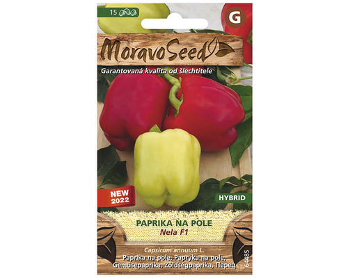 Paprika zeleninová na pole NELA F1 - hybrid MoravoSeed Paprika zeleninová na pole NELA F1 - hybrid MoravoSeed