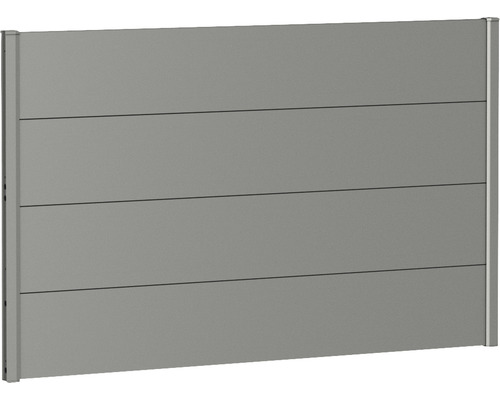 Kovový plot Biohort 150 x 90 cm hliník sivý kremeň metalický