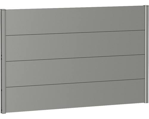 Kovový plot Biohort 150 x 90 cm hliník sivý kremeň metalický Zástena zo panelov