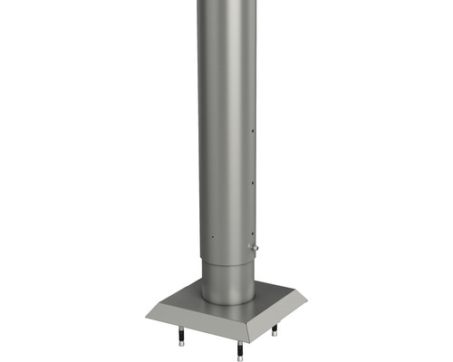 Stĺpik na plot Biohort 90 cm Ø 8,5 cm na naskrutkovanie sivý kremeň metalický