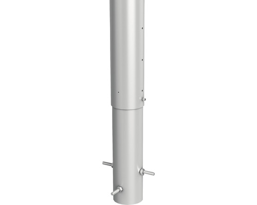 Stĺpik na plot Biohort 90 cm Ø 8,5 cm na zabetónovanie strieborný metalický