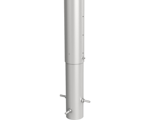 Stĺpik na plot Biohort 180 cm Ø 8,5 cm na zabetónovanie strieborný metalický