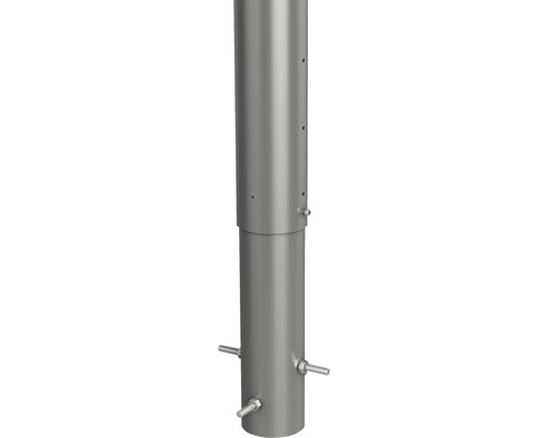 Stĺpik na plot Biohort 90 cm Ø 8,5 cm na zabetónovanie sivý kremeň metalický