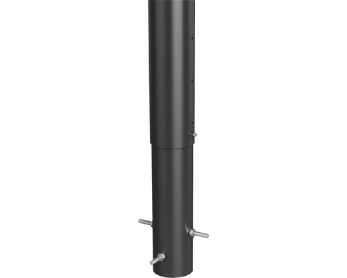 Stĺpik na plot Biohort 90 cm Ø 8,5 cm na zabetónovanie tmavosivý metalický