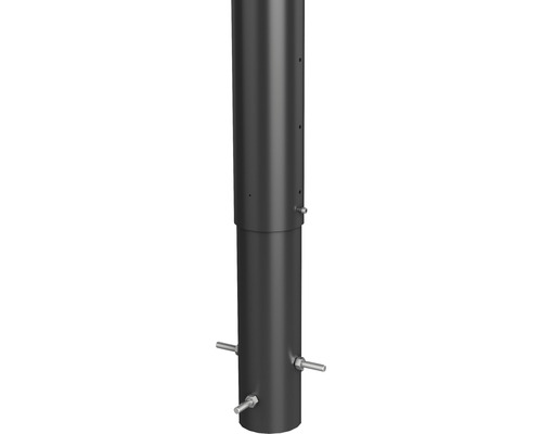 Stĺpik na plot Biohort 135 cm Ø 8,5 cm na zabetónovanie tmavosivý metalický