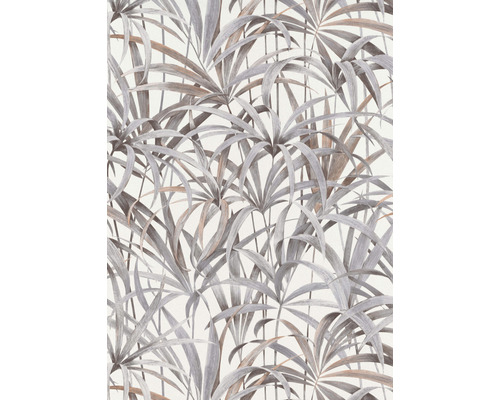 Vliesová tapeta 10213-10 Code Nature Floral sivá 0,53 x 10,05 m Tapeta so vzorom palmových listov