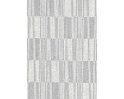 Vliesová tapeta 10214-31 Code Nature Geometrická sivá 0,53 x 10,05 m Tapeta s pruhovaným vzorom v šachovnicovom usporiadaní