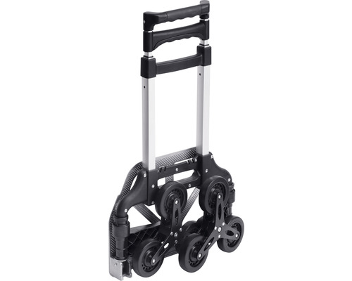 Skladací vozík na batožinu s teleskopickou rukoväťou a niekoľkými kolieskami