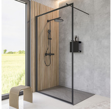 Walk In SCHULTE ExpressPlus Alexa Style 2.0 Black Style 120 cm farba rámu čierna dekor skla číre sklo EP369210 68 1300