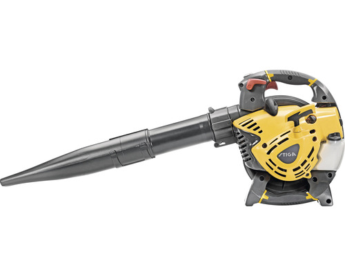 Žltý fúkač lístia Stiga na údržbu záhrady
