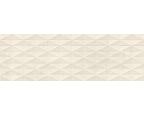 3D obklad Chill ivory struttura 3d diamond 25x76 cm Dlaždice s trojuholníkovým vzorom