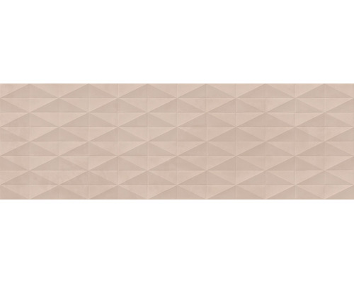 3D obklad Chill pink struttura 3d diamond 25x76 cm Keramická dlaždica s geometrickým trojuholníkovým vzorom