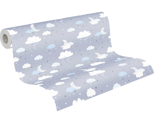 Rolka tapety so vzorom oblakov, mesiaca a hviezd