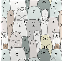 Dekoratívna dlaždica s medvedím vzorom