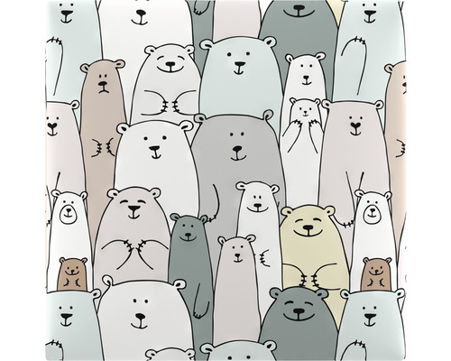 Dekoratívna dlaždica s medvedím vzorom