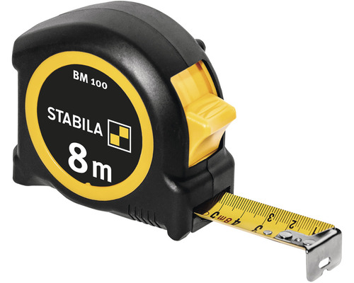 Zvinovací meter Stabila BM 100 s dĺžkou 8 metrov