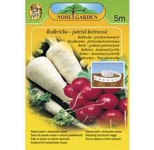 Balenie výsevného pásika reďkovky a koreňovej petržlenovej