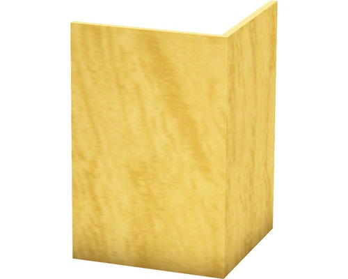 Rohový profil z tvrdeného PVC dub bez dierovania 30x30mm/2,5 m Roh dreveného panelu pre interiérové úpravy