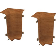 Dve drevené podlahové lišty pre vnútorné rohy