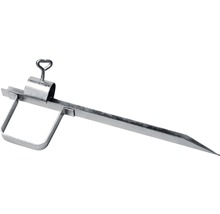 Kovová zemná kotva s držiakom