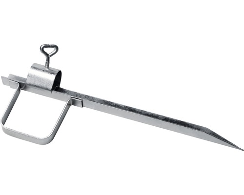 Kovová zemná kotva s držiakom