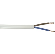 Silový kábel H03 VV-F 2x0,75 mm² 10 m biela-thumb-0
