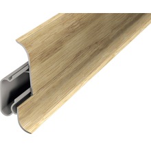 Podlahová lišta s dreveným dekorom