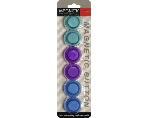 Magnetky dekoratívne 6 ks MIX farieb