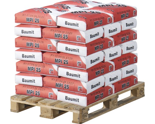 Paleta vriec murovacie malty Baumit MPI 25