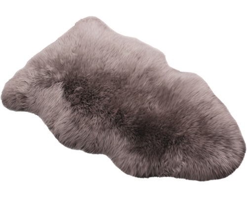 Sivý koberec z ovčej kože pre vnútorné použitie