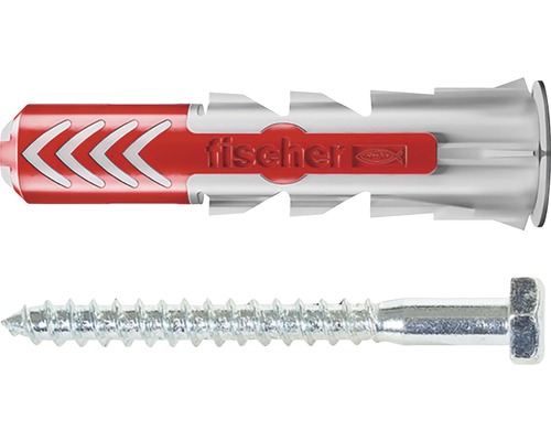 Univerzálna hmoždinka Fischer Duopower 12X60 S K NV 4 ks Hmoždinka Fischer so skrutkou