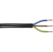 Silový kábel H03 VV-F 3G0,75 mm² 20 m čierna-thumb-0