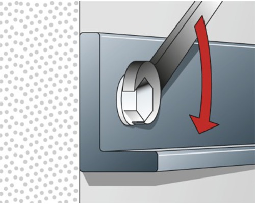 Uťahovanie skrutky kľúčom