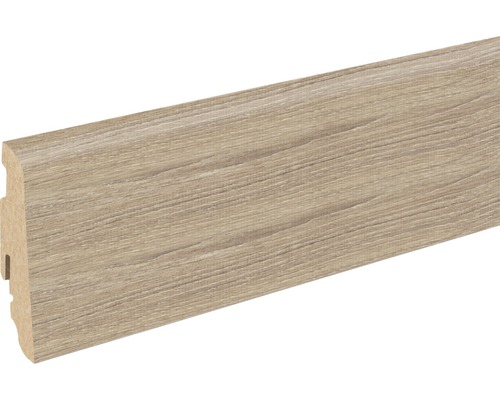 Soklová lišta Skandor Whitewashed Oak FU60L 19x58x2400 mm Podlahová lišta s dreveným dekorom