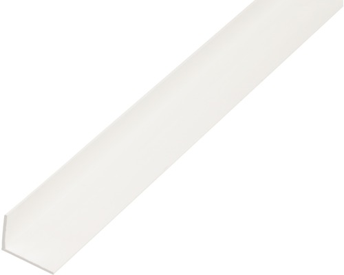 L profil PVC biely 20x10x1,5 mm 2,6 m