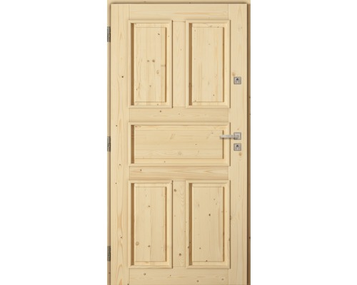 Vchodové dvere Rubin drevené 80 Ľ smrek