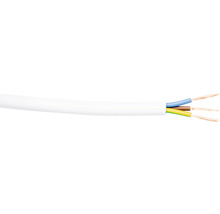Silový kábel H05 VV-F 3x1 (CYSY) biely, metrážny tovar-thumb-1