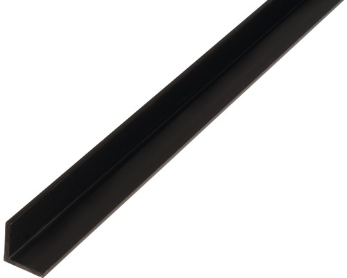 L profil PVC čierny 10x10x1 mm 2,6 m
