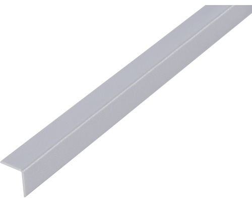 L profil PVC alu sivý 15x15x1 mm, 1 m